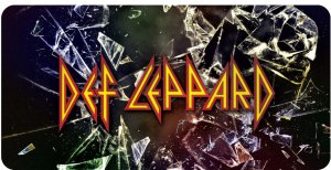 Def Leppard Shattered Photo License Plate