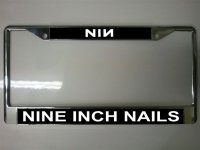 Nine Inch Nails Photo License Plate Frame