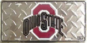 Ohio State Buckeyes Diamond License Plate