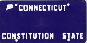 Design It Yourself Custom Connecticut State Look-Alike Plate #3