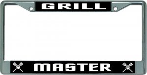 Grill Master #2 Chrome License Plate Frame