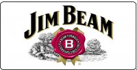 Jim Beam Whiskey Photo License Plate