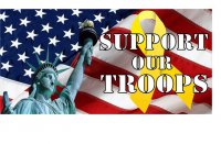 Support Our Troops Photo License Plate