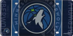 Minnesota Timberwolves Metal License Plate