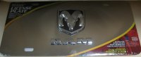 Dodge Ram 3-D Official Licensed License Plate