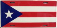 Puerto Rico Flag License Plate