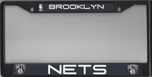Brooklyn Nets Black License Plate Frame