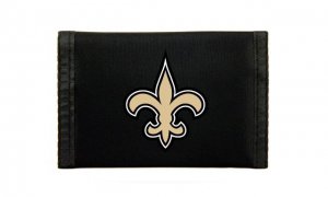 New Orleans Saints Nylon Trifold Wallet