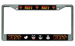 Kiss Army Chrome License Plate Frame