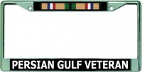 Persian Gulf Veteran Chrome License Plate Frame