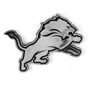Detroit Lions Chrome Plastic Auto Emblem