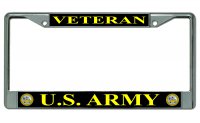 U.S. Army Veteran Photo License Plate Frame