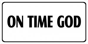 On Time God Photo License Plate
