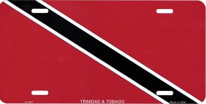 Trinidad And Tobago Flag Metal License Plate