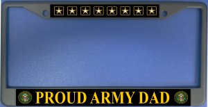 Proud Army Dad Photo License Plate Frame