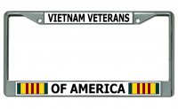 Vietnam Veterans Of America Chrome License Plate Frame