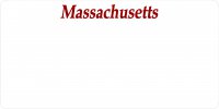 Massachusetts State Look A Like Photo License Plate