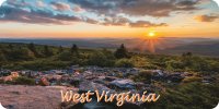 West Virginia Scenery Photo License Plate
