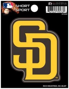 San Diego Padres Short Sport Decal