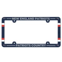 New England Patriots Full Color Plastic License Plate Frame