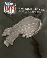 Buffalo Bills Antique Nickel Auto Emblem