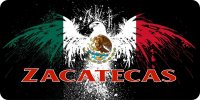 Mexico Zacatecas Eagle Photo License Plate