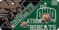 Ohio University Bobcats Metal License Plate