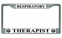 Respiratory Therapist Photo License Plate Frame