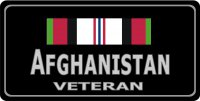 Afghanistan Veteran Photo License Plate