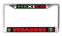 Mexico Veracruz Chrome License Plate Frame