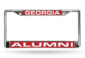 Georgia Alumni Laser Chrome License Plate Frame