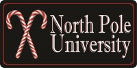 North Pole University Photo License Plate