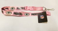 Green Bay Packers Pink Lanyard With Safety Latch