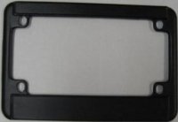 Personalize this Black Double Panel Motorcycle License Frame