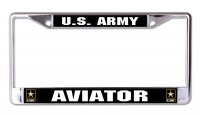 U.S. Army Aviator Chrome License Plate Frame