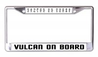 Vulcan On Board Chrome License Plate Frame