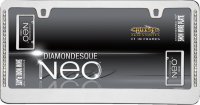 Neo Diamondesque Chrome License Plate Frame