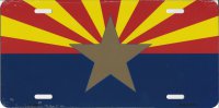 Arizona Big Star License Plate