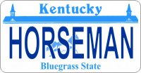 Design It Yourself Kentucky State Look-Alike Bicycle Plate