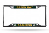 Green Bay Packers EZ View Chrome License Plate Frame