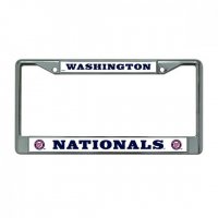 Washington Nationals Chrome License Plate Frame