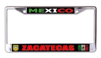 Mexico Zacatecas Chrome License Plate Frame