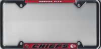 Kansas City Chiefs Chrome Thin Top Frame