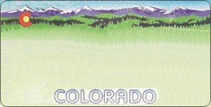 Design It Yourself Custom Colorado State Look-Alike Plate #2