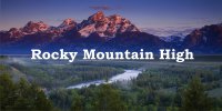 Rocky Mountain High Photo License Plate