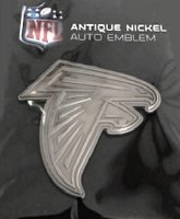 Atlanta Falcons Antique Nickel Auto Emblem