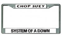 System Of A Down Chrome License Plate Frame