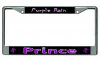 Prince Purple Rain #2 Chrome License Plate Frame