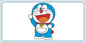 Doraemon Centered Photo License Plate