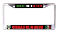 Mexico Ciudad de Mexico Chrome License Plate Frame